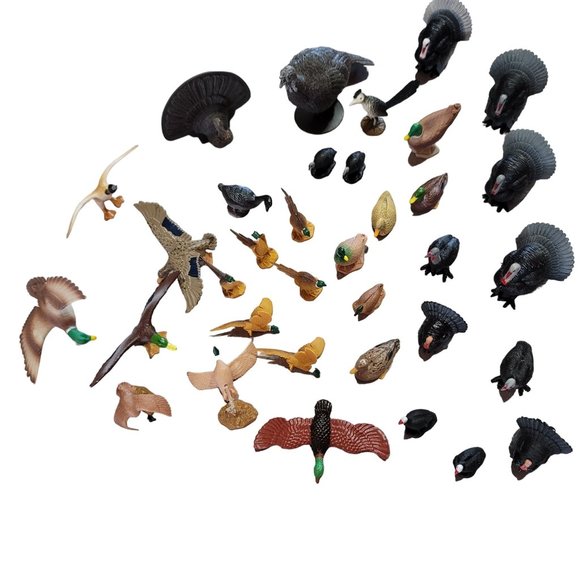 Lot of birds ducks figurines perfect for cake toppers, train sets, and diorama - Picture 7 of 14